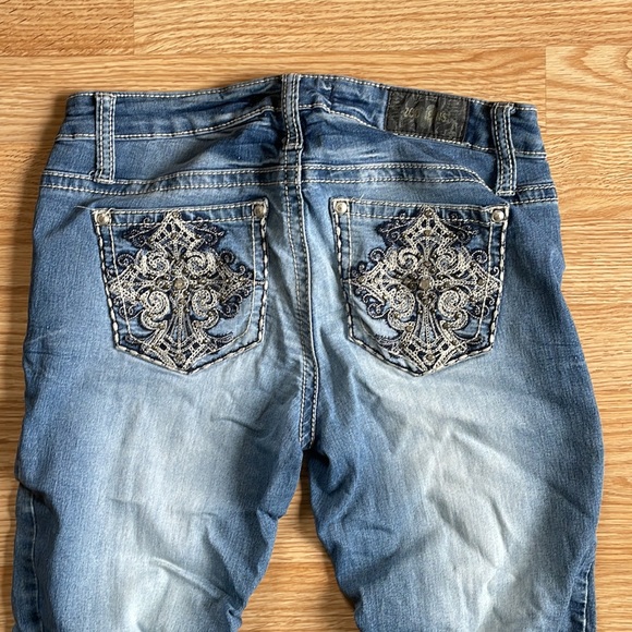 Zco Junior Bling Jeans size 5 - Picture 3 of 4